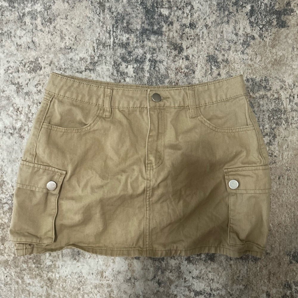 Khaki Women's Cargo Skirt